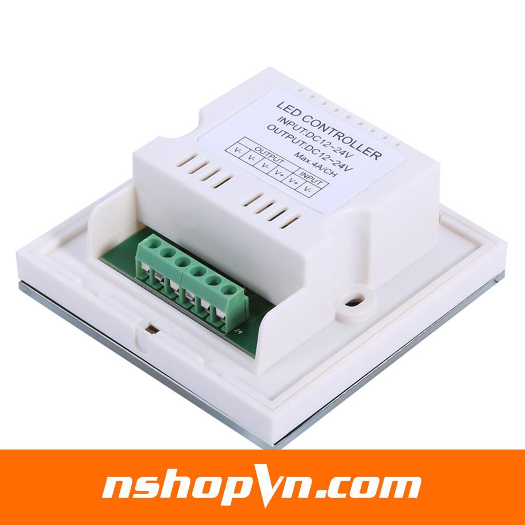 Dimmer cảm ứng điều khiển độ sáng led 12-24VDC TM06 (Trắng - Đen)