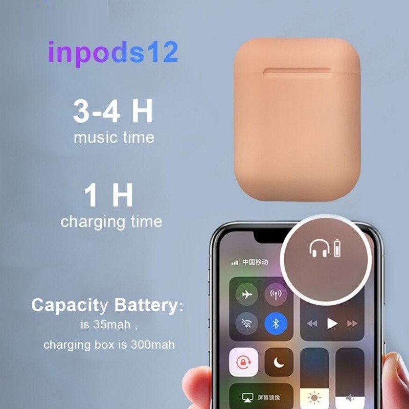 Tai Nghe Không Dây I12 Kết Nối Bluetooth 5.0 | BigBuy360 - bigbuy360.vn