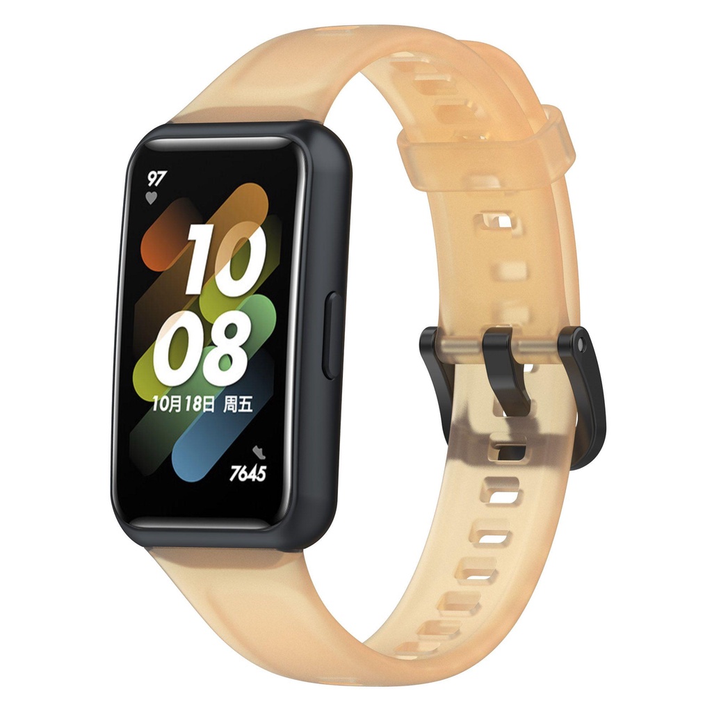 Dây Đeo Thay Thế Chất Liệu Silicon Màu Trơn Cho Huawei Band 7