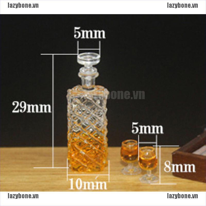 Mô Hình Chai Rượu Vang Độc Đáo Trang Trí Nhà Búp Bê