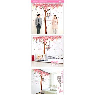 Decal Dán Tường Cây Hoa Trái Tim