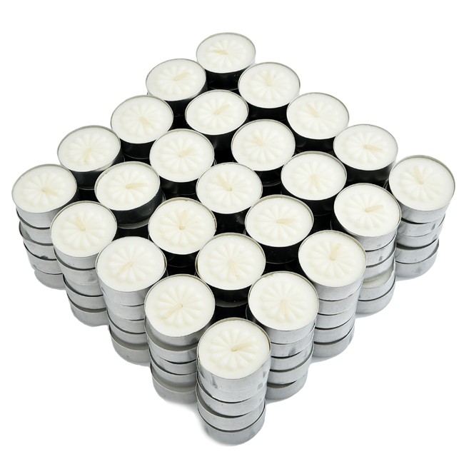 Nến Tealight 125 Viên Màu Trắng Trang Trí, Đốt Tinh Dầu