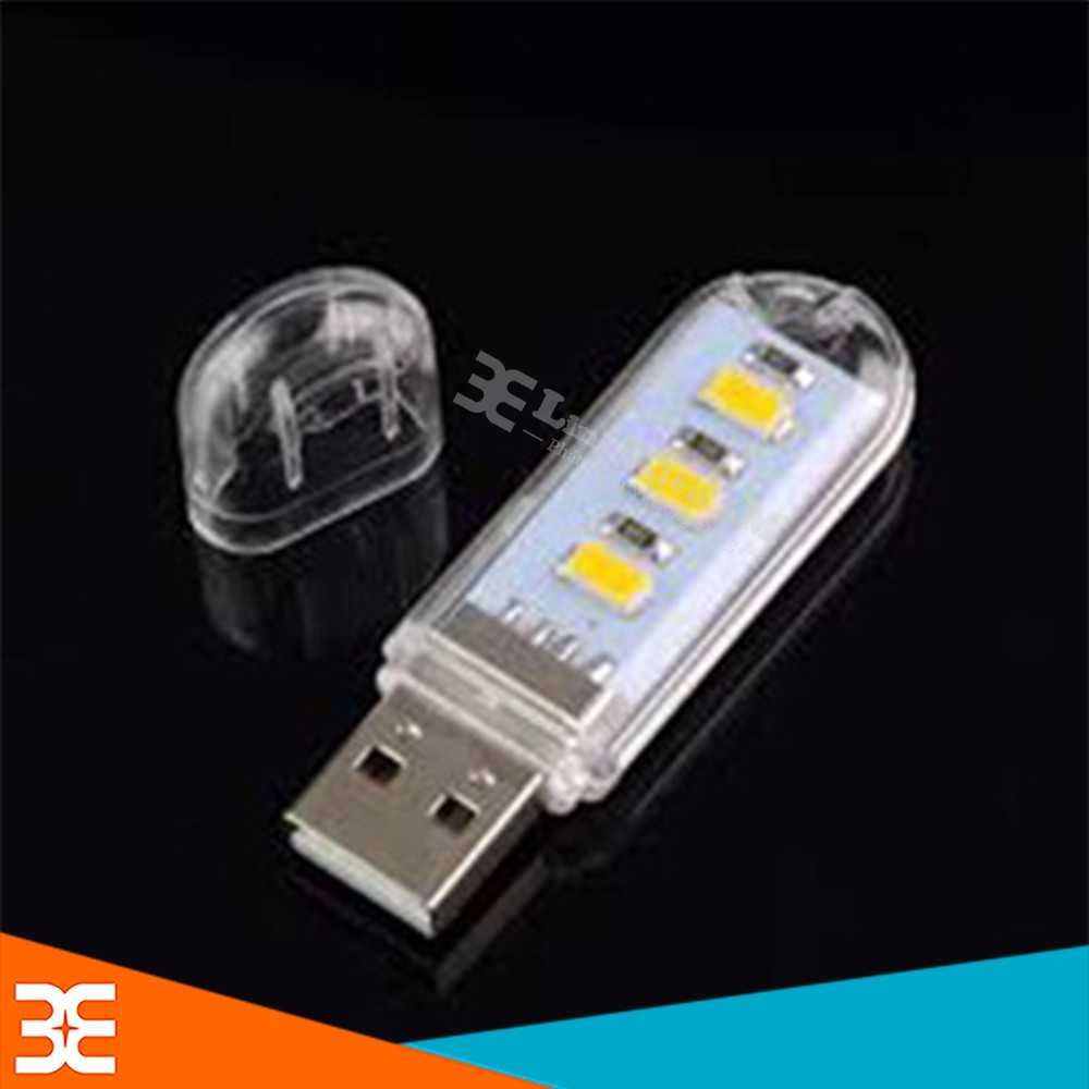 Thanh đèn LED mini v1 gồm 3bóng cổng cắm USB thích hợp để bàn học làm đèn ngủ đèn học đèn làm việc máy tính