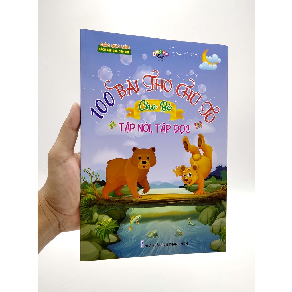 Sách 100 Bài Thơ Chữ To Cho Bé Tập Nói, Tập Đọc