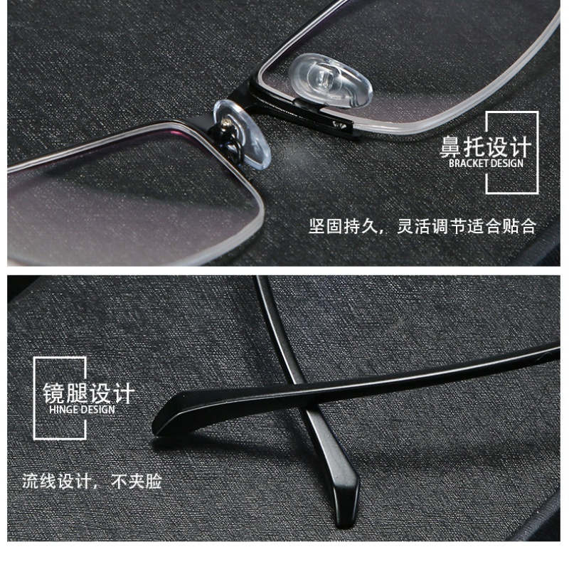 Kính Chống Ánh Sáng Xanh Nửa Gọng Thời Trang Cho Nam