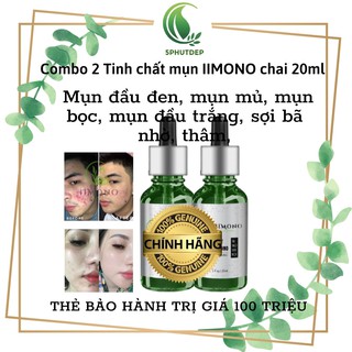 Serum mun Combo 2 hộp tinh chất mụn IIMONO 20ml tinh chat mun
