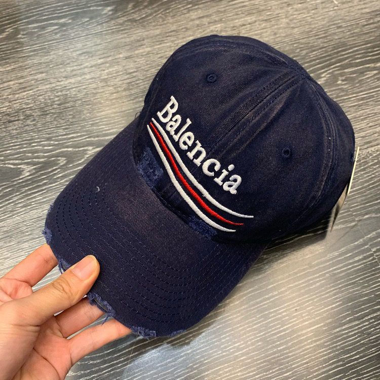 Aaa Aaa#001 Hàng Có Sẵn Mũ Lưỡi Trai Thêu Chữ Balenciaga Cổ Điển