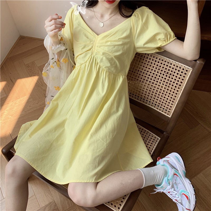Đầm Ngắn Tay Thiết Kế Thanh Lịch Thời Trang Dành Cho Nữ | BigBuy360 - bigbuy360.vn