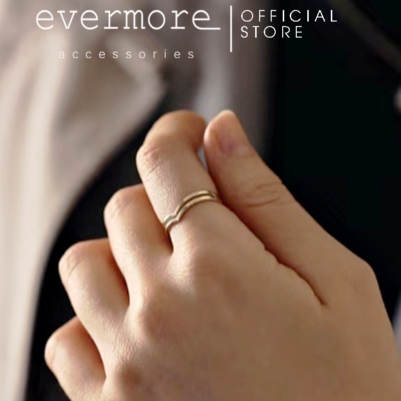 Nhẫn cao cấp hình chóp Khaos EVERMORE sang trọng, minimalism - N057