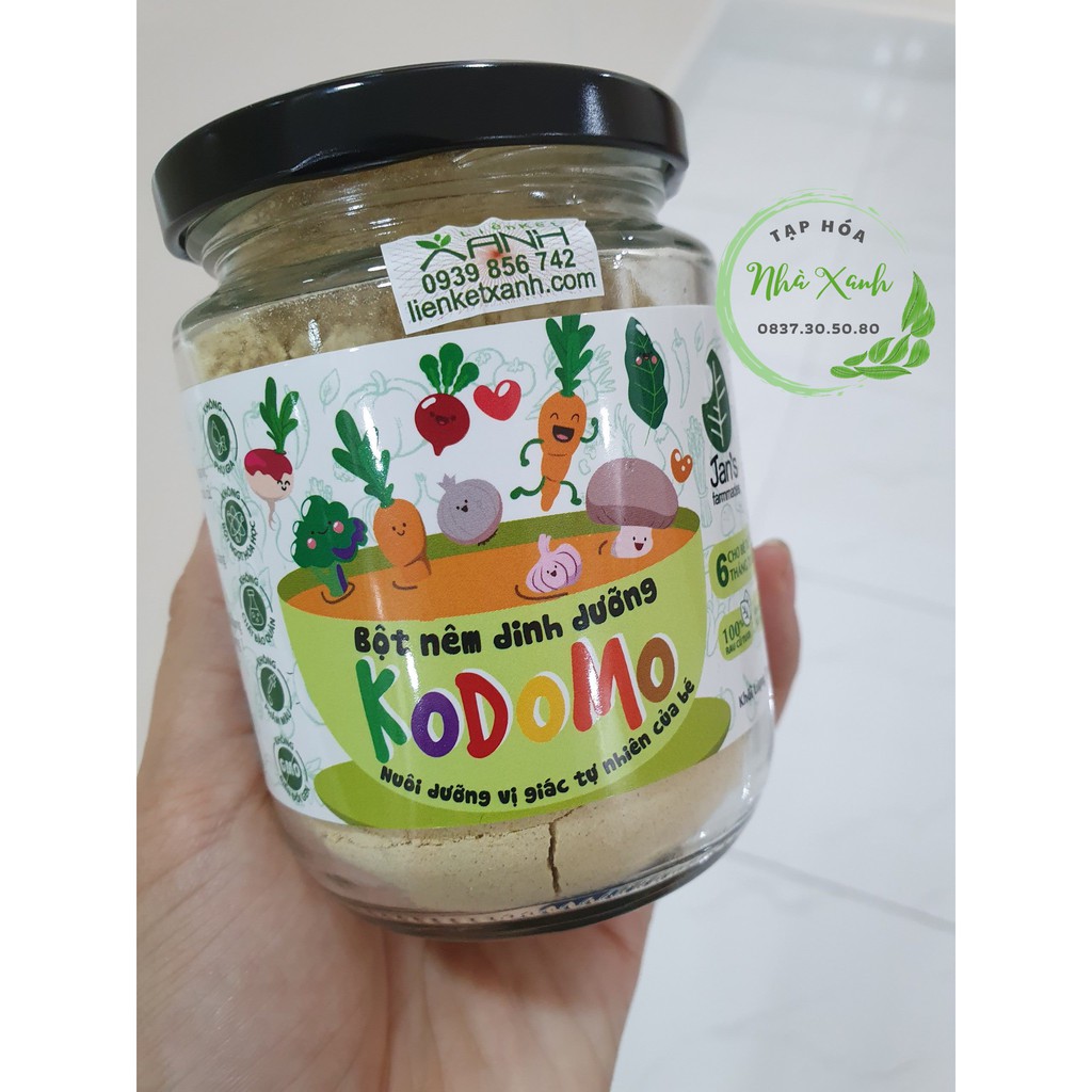 Bột nêm rau củ Kodomo 200gr⚡️ THÀNH PHẦN SẠCH 100% ⚡️ Hạt nêm hữu cơ - từ rau củ tự nhiên - An toàn cho bé từ 6m+