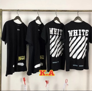 Áo thun tay lỡ unisex o white