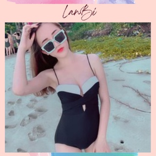 Đồ Bơi Nữ BIKINI Đi Biển Một Mảnh Thân Liền Nâng Ngực Gọng Vuông Nhiều Màu Secxy LT-066