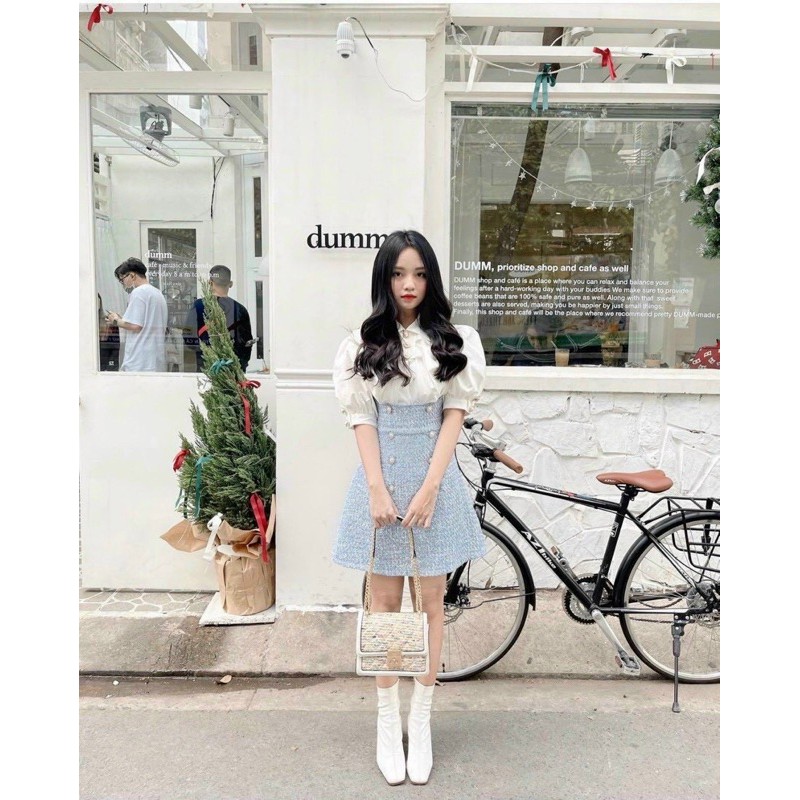 ĐẦM SƠ MI TAY BỒNG