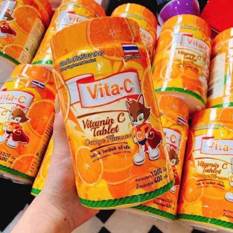 Kẹo Vitamin C Thái Lan (Hũ 1000 Viên)