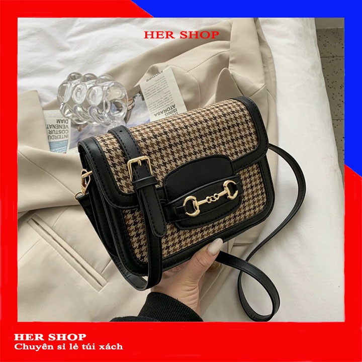Túi xách đeo chéo nữ giá rẻ thời trang cao cấp hoạ tiết đơn giản Siêu Xinh dễ mix đồ TX062