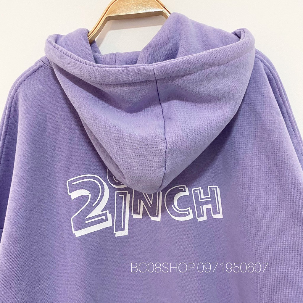 Áo Hoodie Nỉ Màu Tím có mũ Unisex dáng rộng có size BC116 | BigBuy360 - bigbuy360.vn