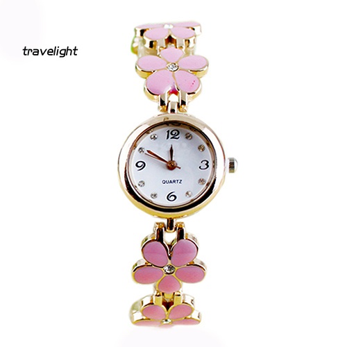 Đồng Hồ Đeo Tay Đính Đá Họa Tiết Hoa Cúc Thời Trang Dành Cho Nữ
