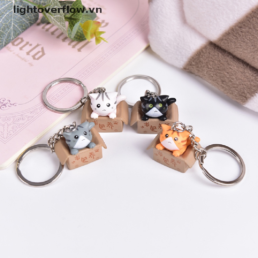 Móc Khóa Hình Mèo Hoạt Hình Đáng Yêu