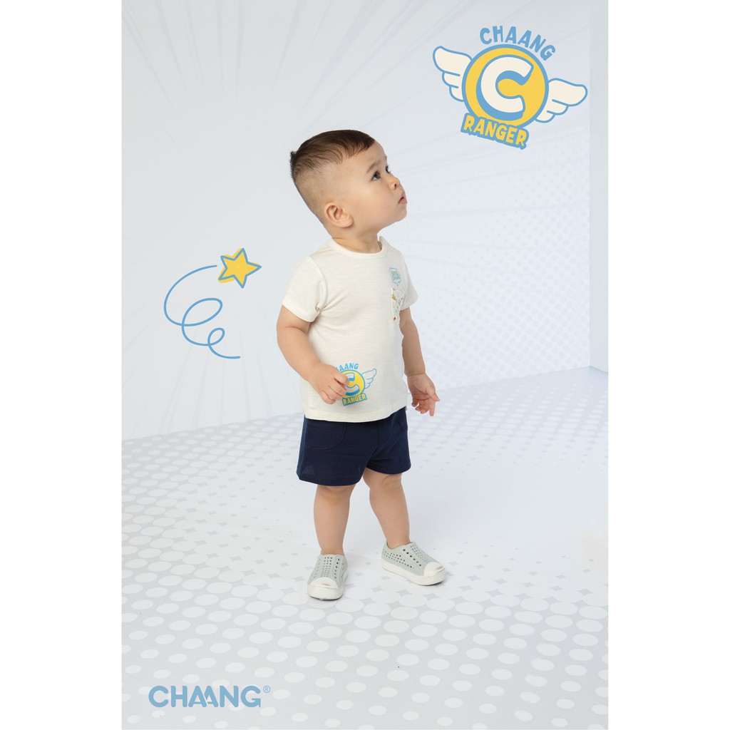 Quần short hero xanh bé trai CHAANG