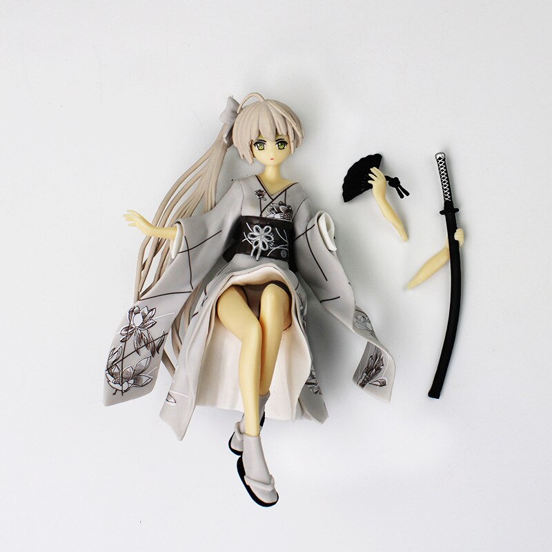 Yosuga No Sora Figure: 14cm Kasugano Sora Anime Action PVC Collectible Kimono Figurine Model Doll Toys for Office Home Decoration Gift