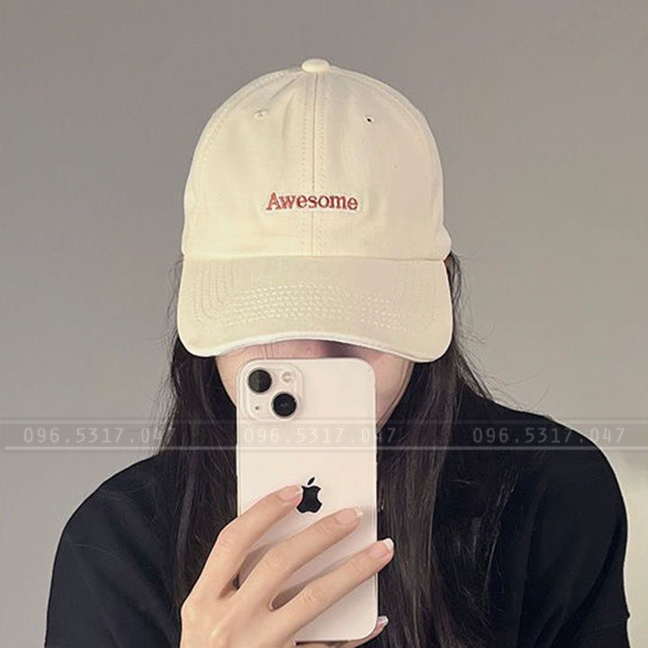 [NEW TREND] Nón Mũ Lưỡi Trai Awesome Đẹp, Chất Liệu Vải Dày, Hàng Nhập Chất Lượng