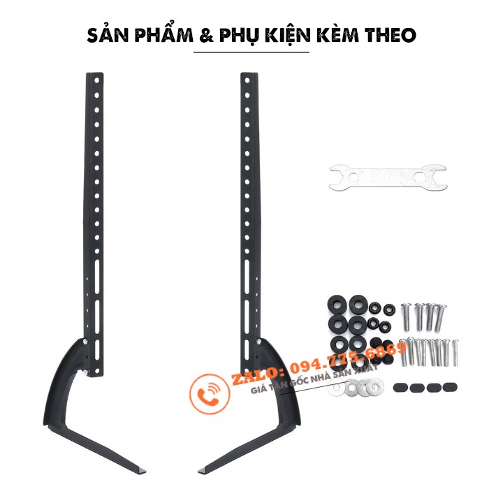 Chân Đế Tivi Đa Năng 40 - 65 Inch - Lắp Đặt Cho Mọi Hãng Tivi Trên Thị Trường