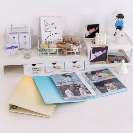 Binder A5 3 rings D màu ombre - Sổ lưu trữ ảnh album/Sổ lưu trữ bo góc