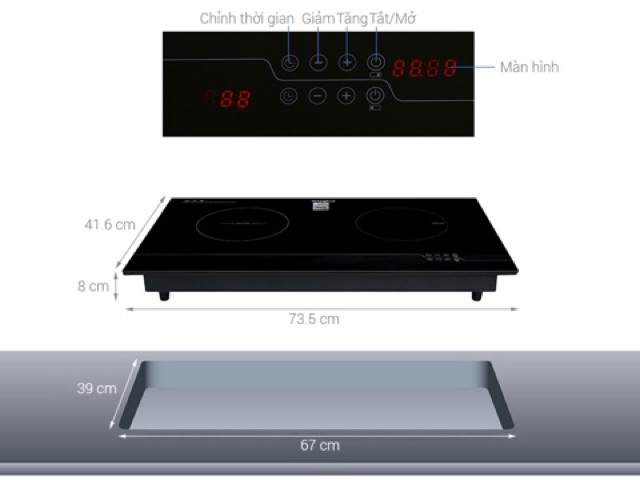 Bếp từ hồng ngoại Whirlpool ACH7327-BLV