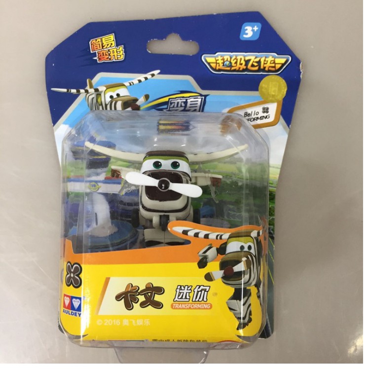 Super wings đội bay siêu đẳng mô hình Bello hoang dã máy bay mini và rô bốt 2 trong 1