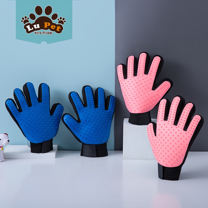 Găng Tay Lớn Chải Lông Cho Chó Mèo - Chăm sóc thú cưng LUPETVN