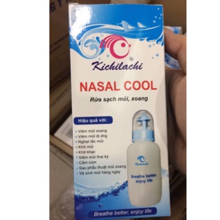Bình rửa mũi nasal cool kèm 2 gói muối