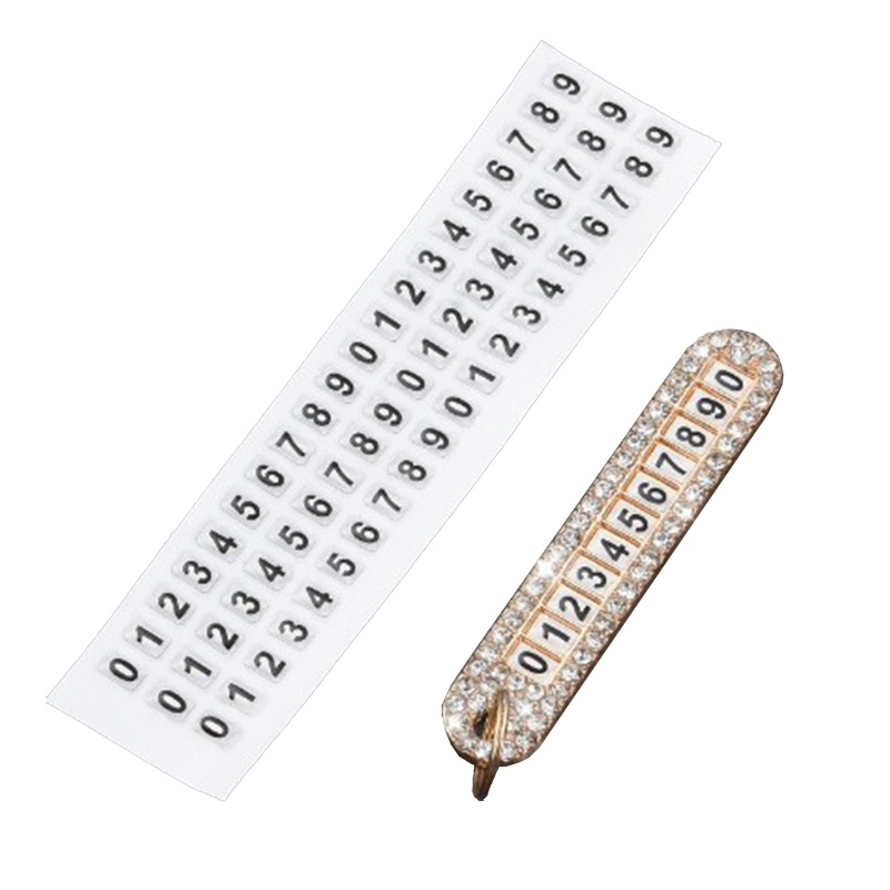 Tấm Kim Cương Siêu Nhẹ Dùng Để Đựng Thẻ Số Điện Thoại / Móc Khóa