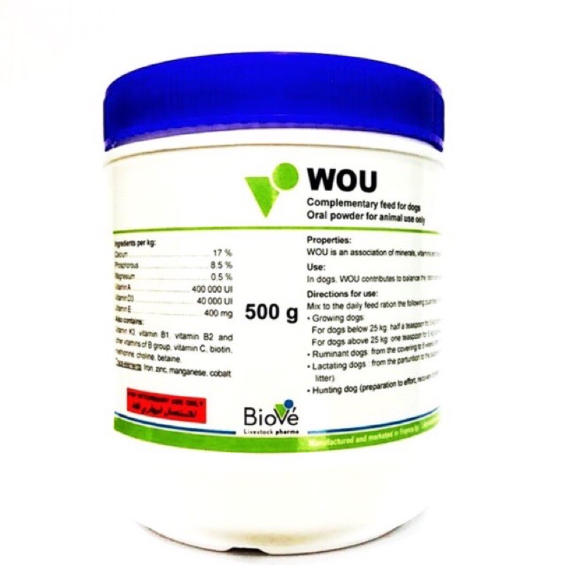 Bột khoáng dinh dưỡng Wou 500g