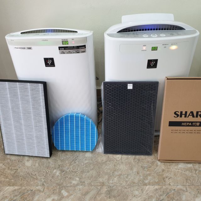 Combo Màng Hepa Sharp 45+than hoạt tính+ màng bù ẩm