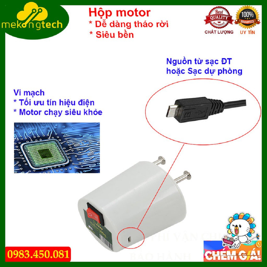 Motor bếp nướng than hoa tự xoay V5S, V5M, V5Plus