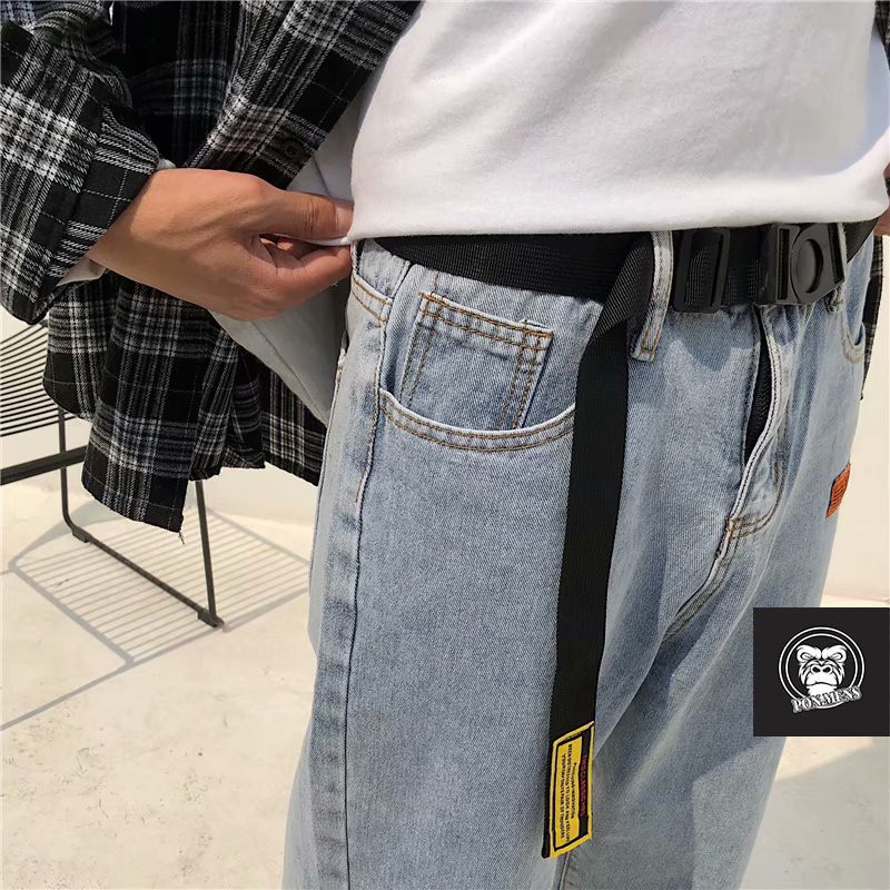quần jean nam ống rộng màu đen logo 160 2021 | BigBuy360 - bigbuy360.vn