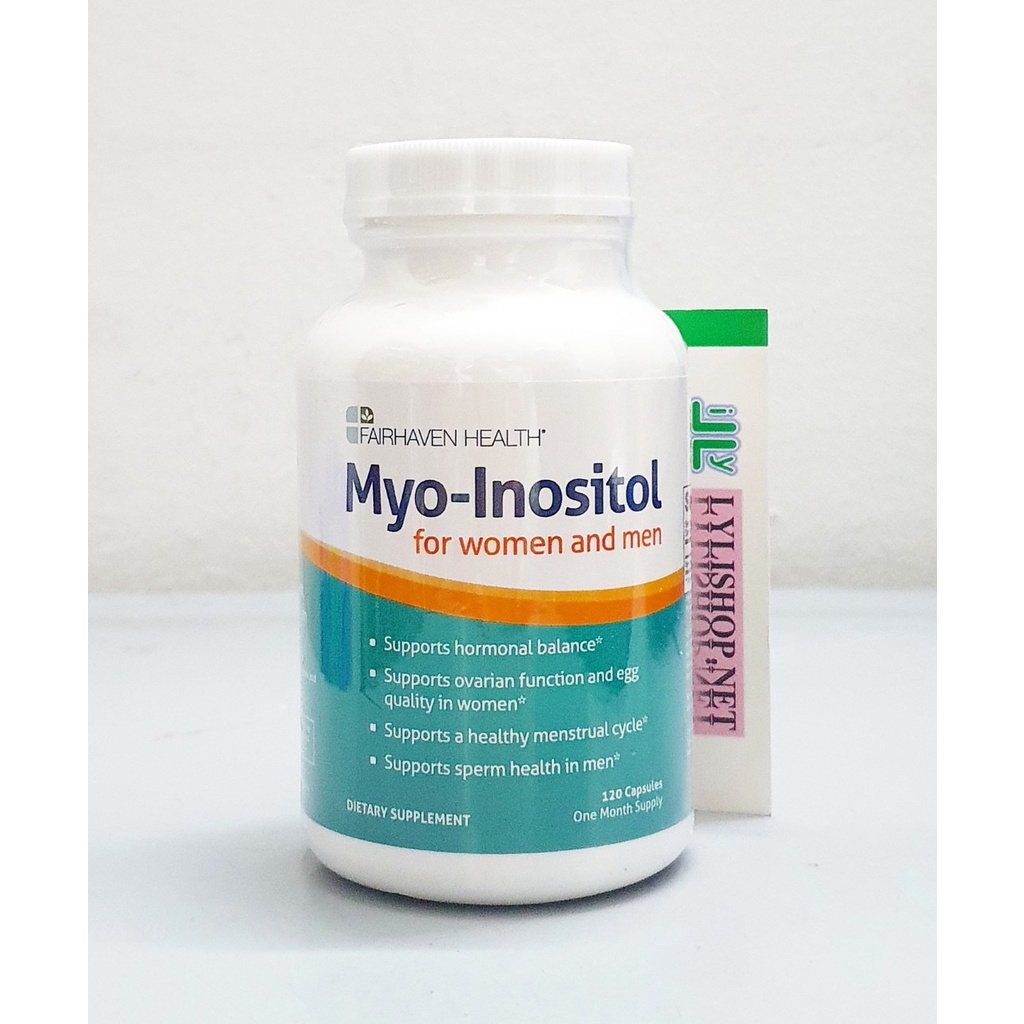 Viên uống Myo Inositol for women and men chai 120 viên từ Mỹ