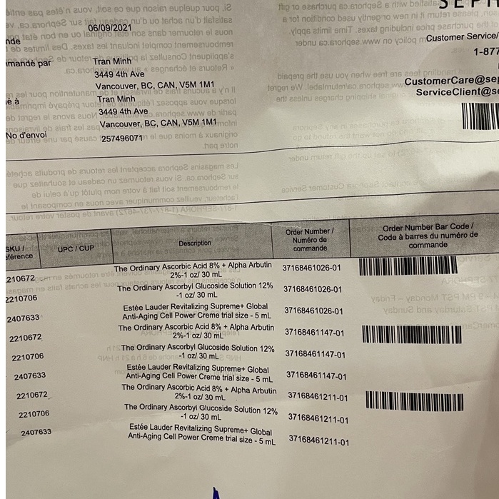 Hộp xấu full bill  Serum sáng da- Vitamin C - Ascorbyl Glucoside Solution 12% - The Ordinary