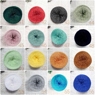 (25-56) Sợi lace cotton Nhật, 0 5mm, pha lụa viscose, mềm nhẹ