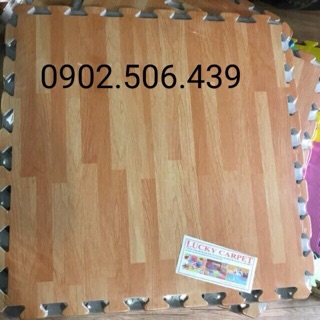 COMPO 2 BỘ THẢM XỐP VÂN GỖ 60x60cm