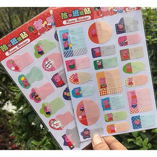 Sét 20 miếng dán tên skicker cho bé