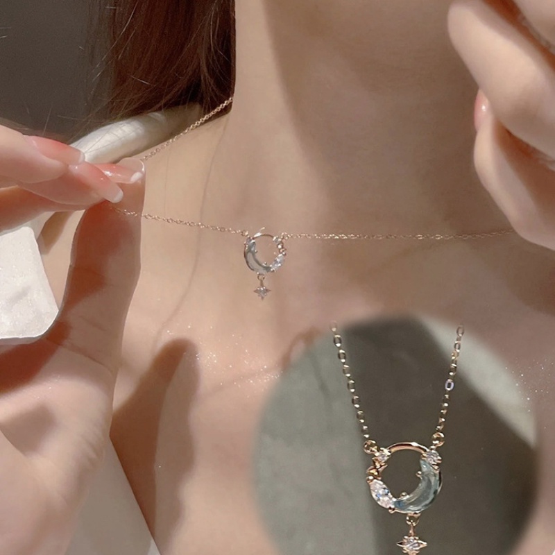 (MớI) Dây ChuyềN HợP Kim HìNh Ngôi Sao / MặT Trăng Sang TrọNg