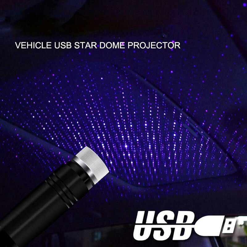 Đèn Led Chiếu Trần Ô Tô Hình Bầu Trời Sao - Cổng USB