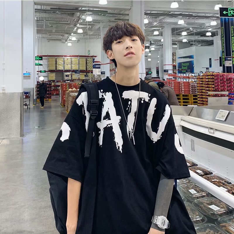 Áo thun ngắn tay dáng rộng và đơn giản áo phông phong cách Hàn Quốc thời trang mùa hè cho in siêu đẹp  T Shirt from rộng áo thể thao nam áo thun mỹ unisex