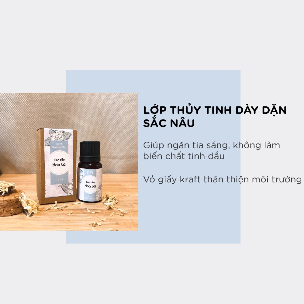 Tinh Dầu Lài JOY Thiên Nhiên 10ml -  Tinh Dầu Xông Phòng Thiên Nhiên Nguyên Chất - Có kiểm định