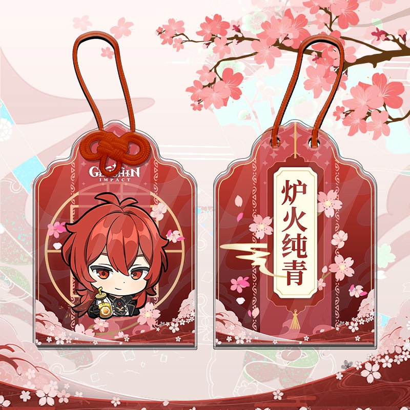 Bùa Hộ Mệnh Hóa Trang Nhân Vật Hoạt Hình Venti Kazuha Xiao Tartaglia Ayato