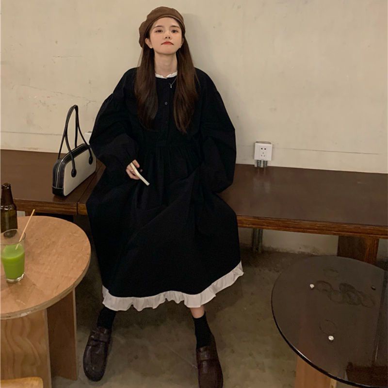 Đầm Babydoll Phong Cách Ulzzang Tay Phồng Tiểu Thư