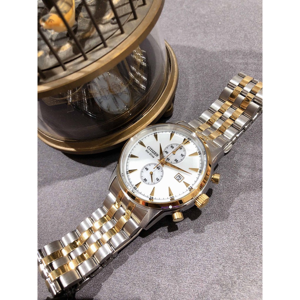 Đồng hồ nam Citizen CA7004-54A Eco-Drive dây thép