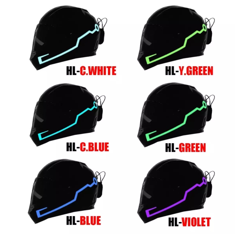 Bộ 4 Đèn LED Cảnh Báo Ánh Sáng Lạnh Chống Thấm Nước Gắn Mũ Bảo Hiểm Cho Xe Đạp / Xe Máy