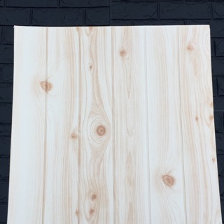 Xốp dán tường vân gỗ trắng